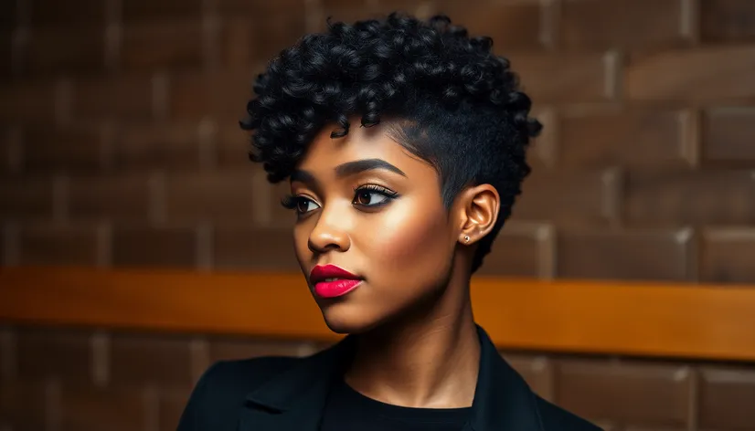 pixie haircut african american