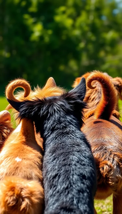 dogs with curly tails