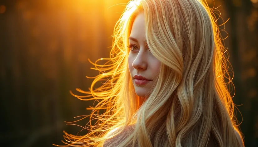 beautiful blonde long hair