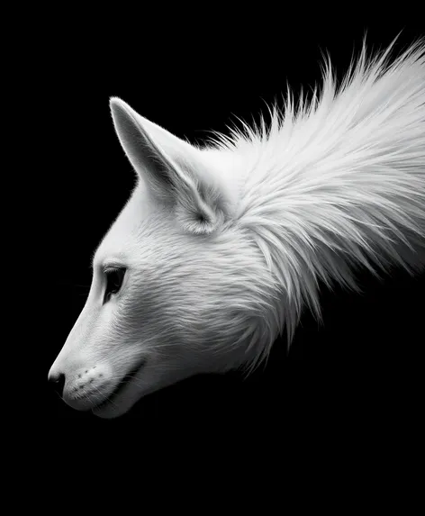 white black animal