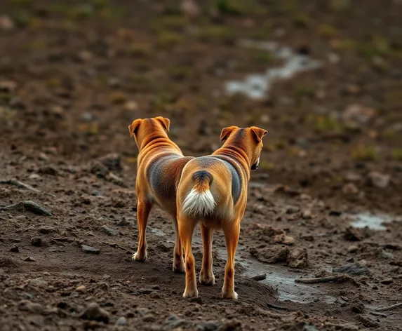 hunting dogs with cut