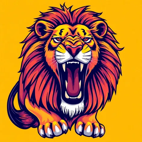 lion roar clip art