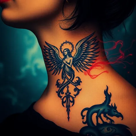 angel tattoo on the