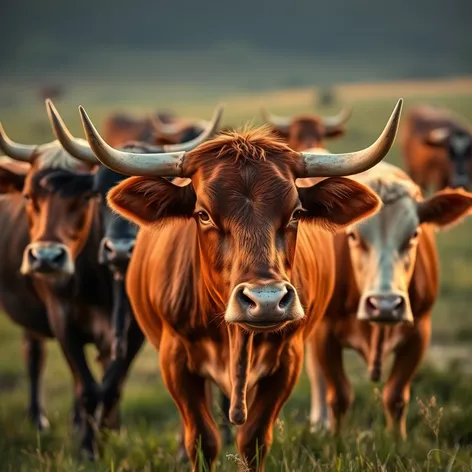 cows with horns