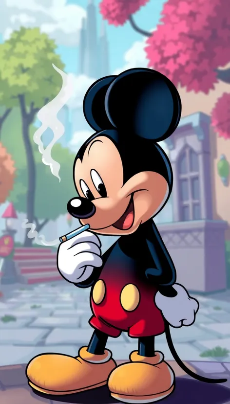 mickey smoking