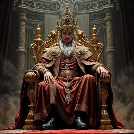 king on throne