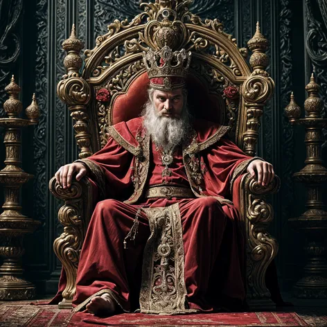 king on throne