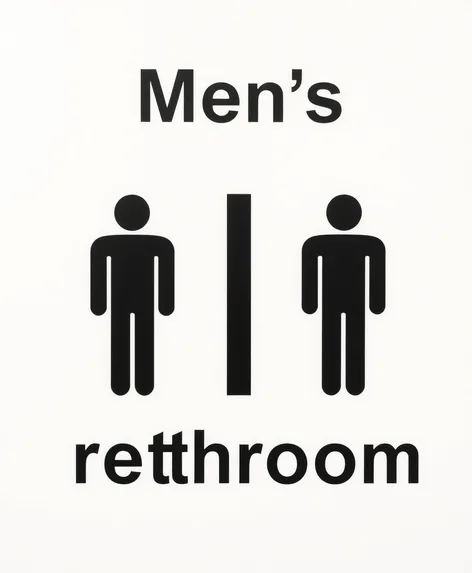 men bathroom sign