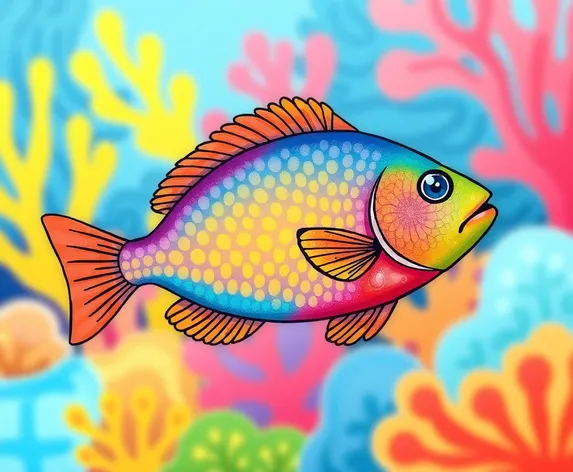 saltwater fish easy drawing