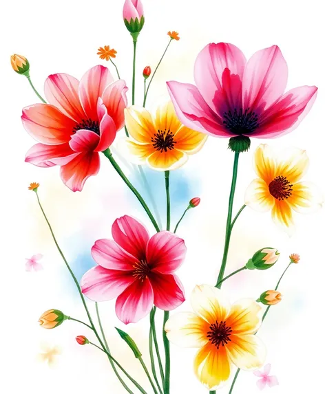 flower drawing background