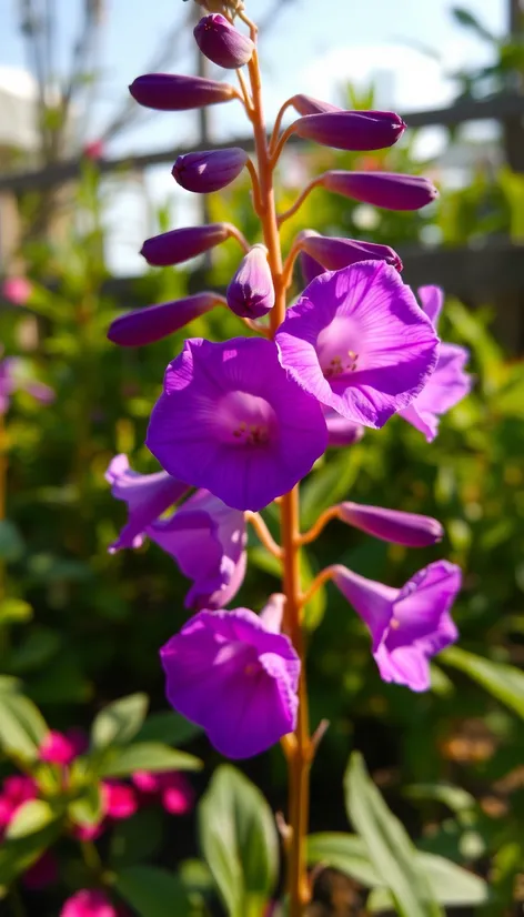 purple bell flowers