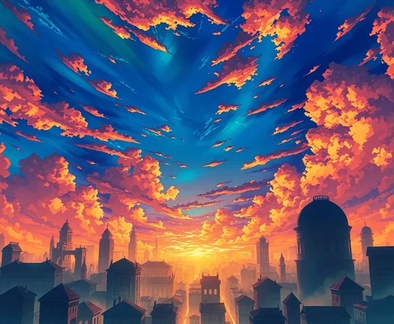 anime background sky