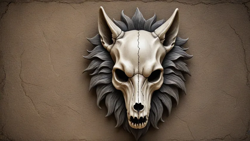 wolf skull