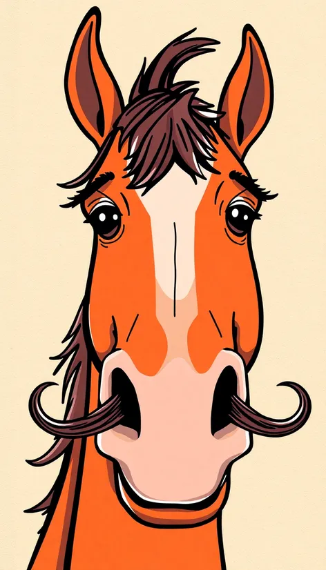 horse mustache