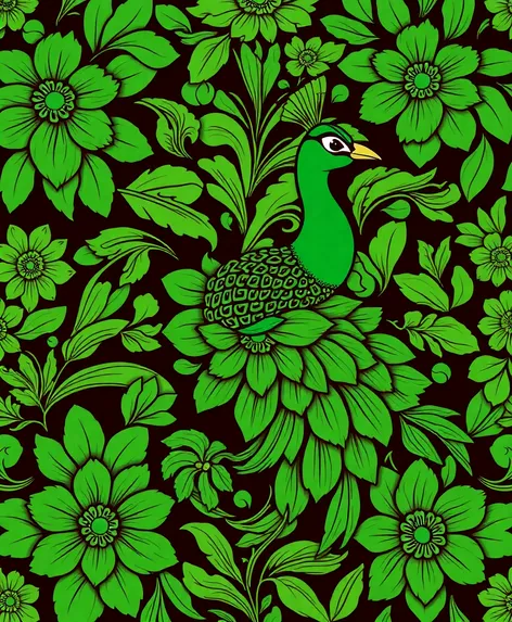 peacock green