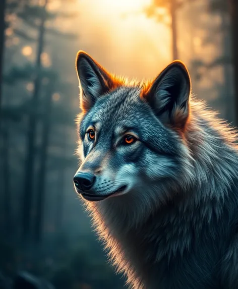 wolf pictures to color