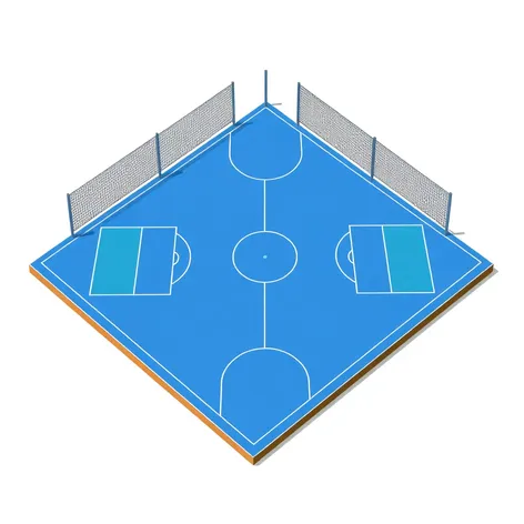 volleybal court diagram