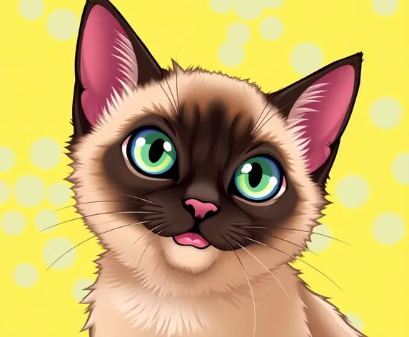 anime siamese cat