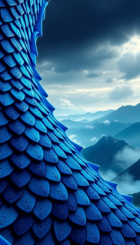 blue dragon scales texture