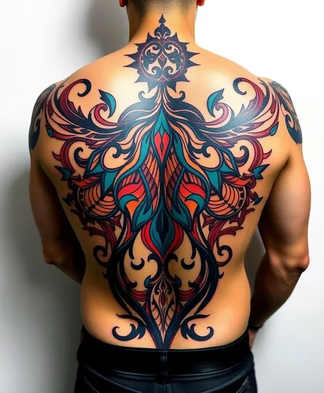 male tattoo back