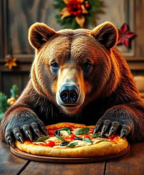 grizzly bear pizza