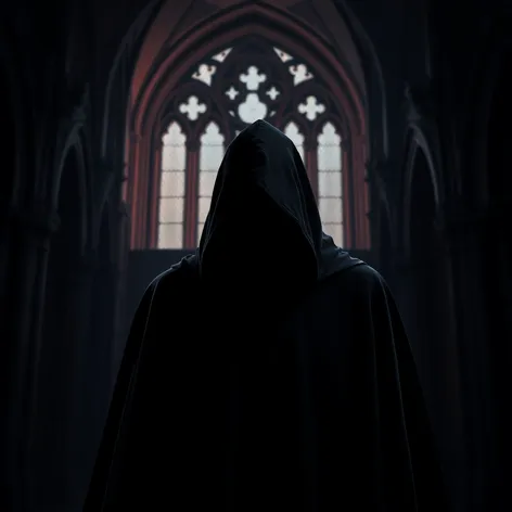 dark cloaked figure