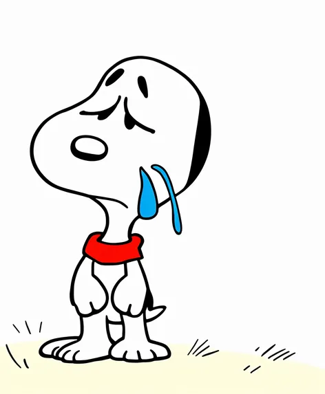 snoopy crying