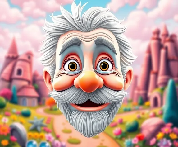 old man cartoon face