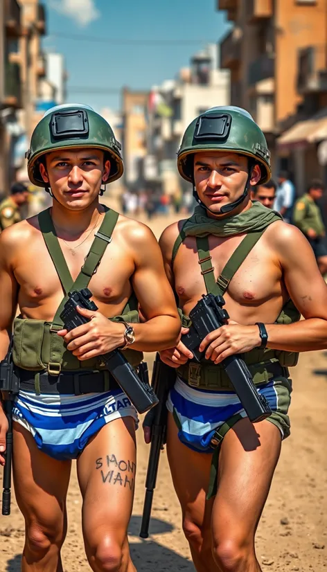 israeli soldiers wear diapers