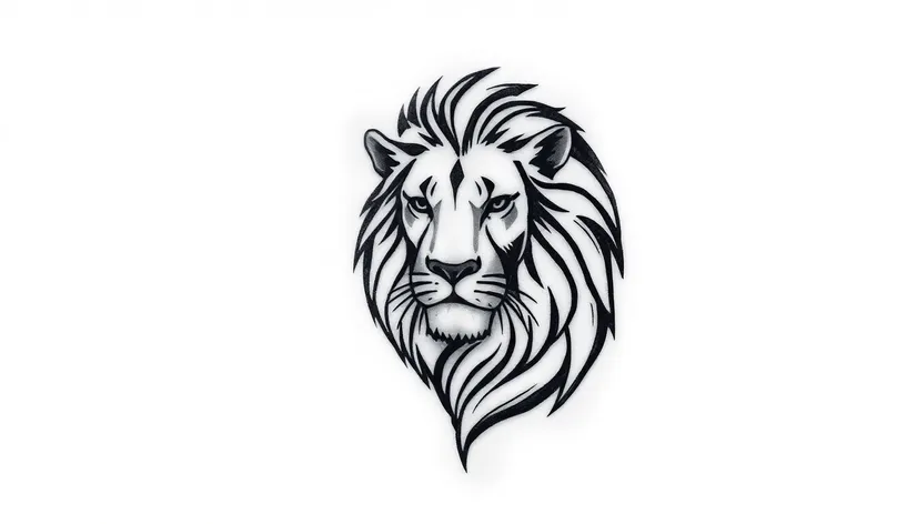 lion tattoo simple