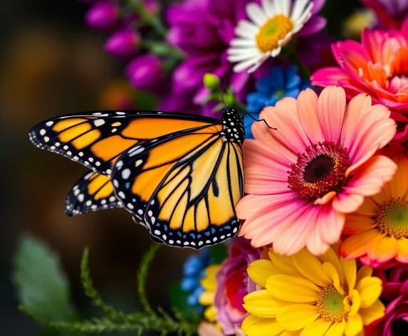 yellow monarch butterfly