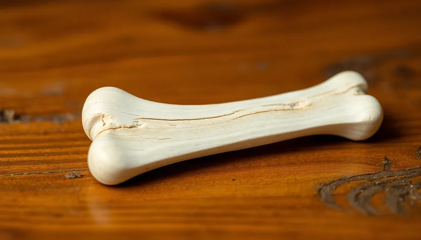 white dog bone