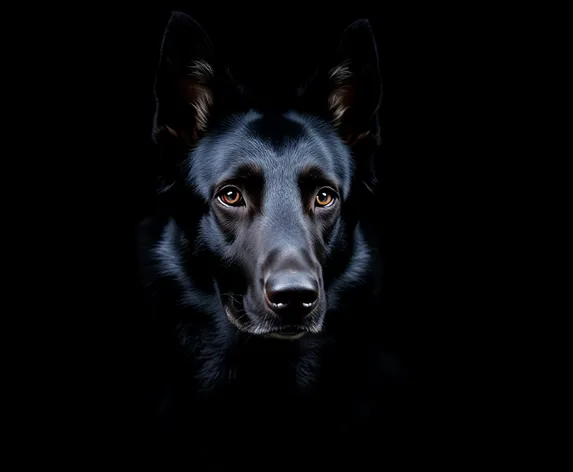 all black german shepherd