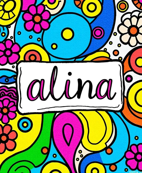 alina drawing name tag