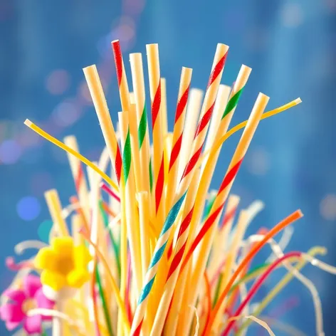 decorating a straw