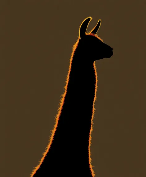 dibujo silueta llama