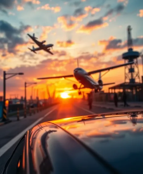 car and aeroplane