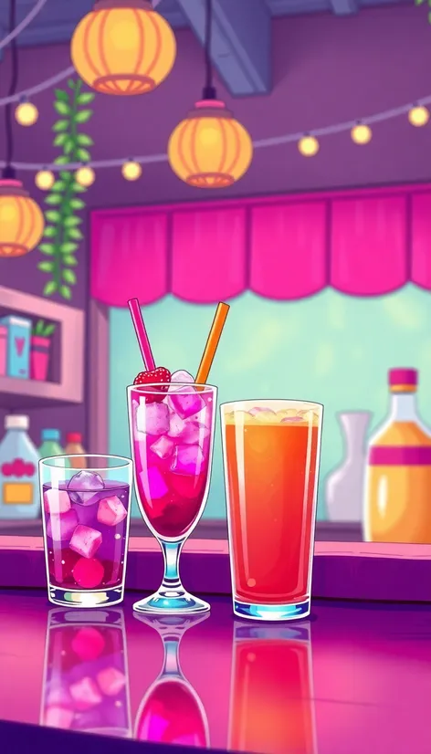 simple drinks cute drawings