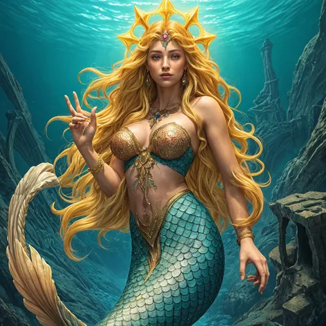 a mermaid godess who