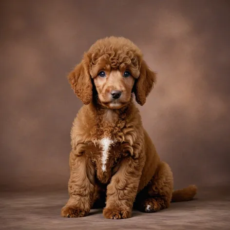 brown poodle puppy