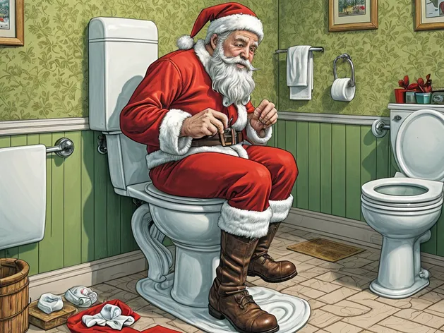 Santa Claus going poo