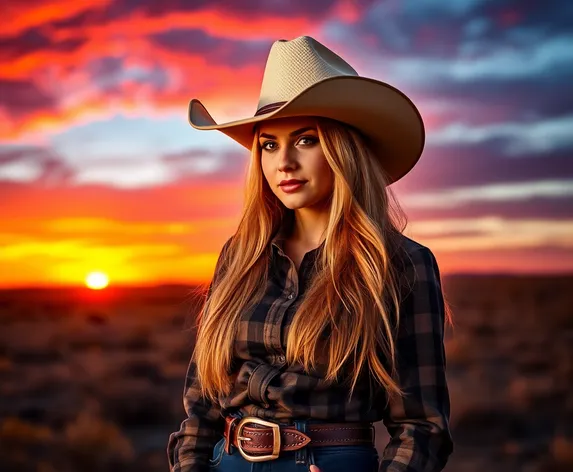 blonde cowgirl