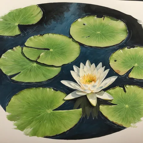 lily pad drawing