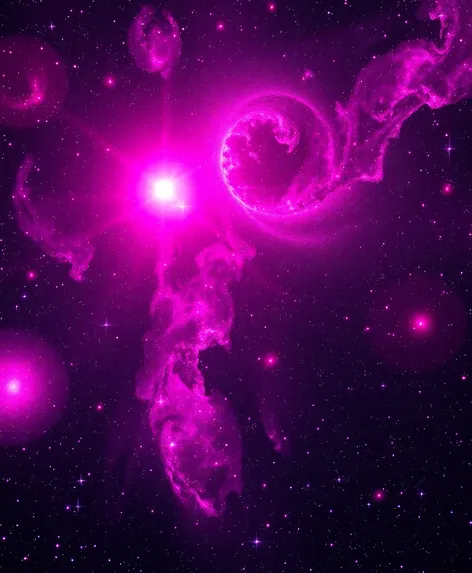 pink galaxies