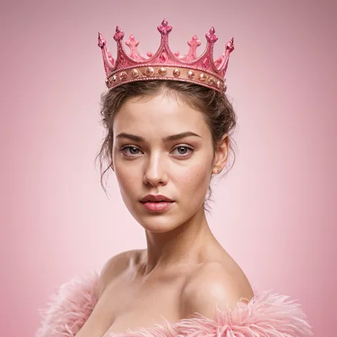 pink crown on display