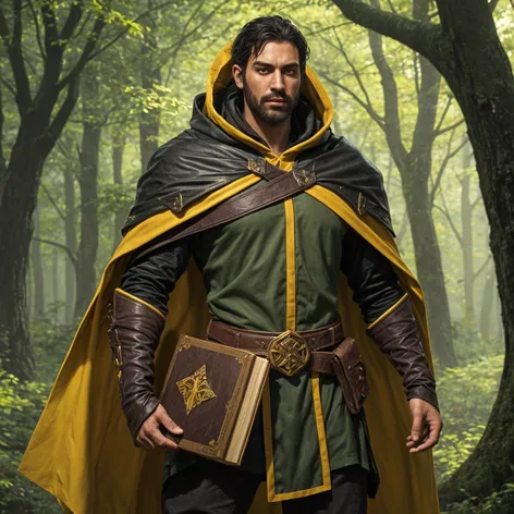 Half-elven warlock. Male, black