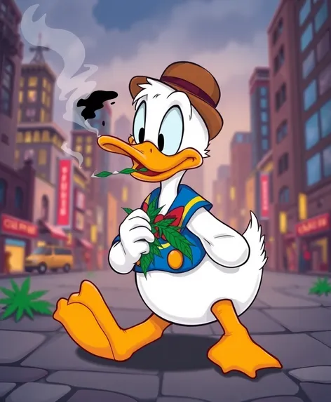 donald duck smoking weed