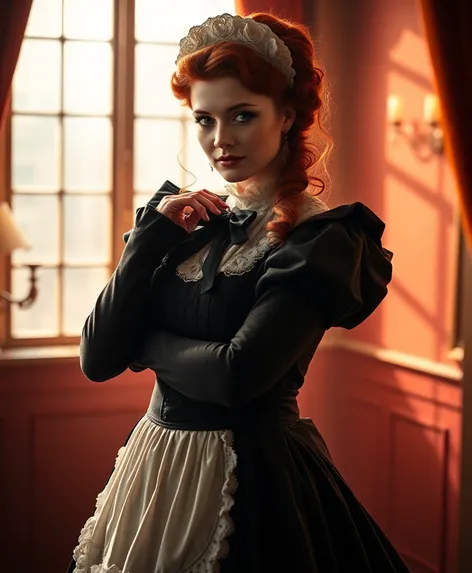 redhead maid