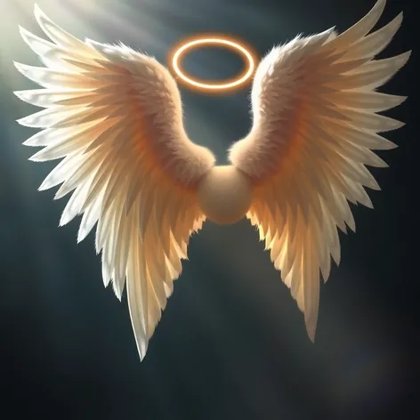 angel wings with halo