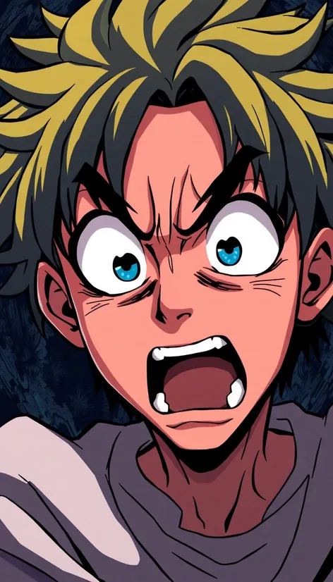 scared anime face